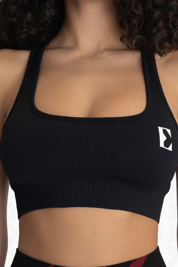 Black Neon Bra - Front