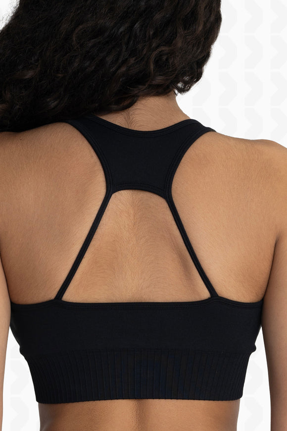 Black Neon Bra - Back